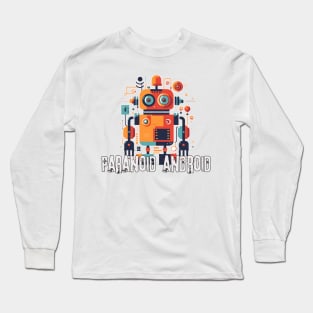 Paranoid Android Robot 90s band Long Sleeve T-Shirt